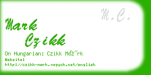 mark czikk business card